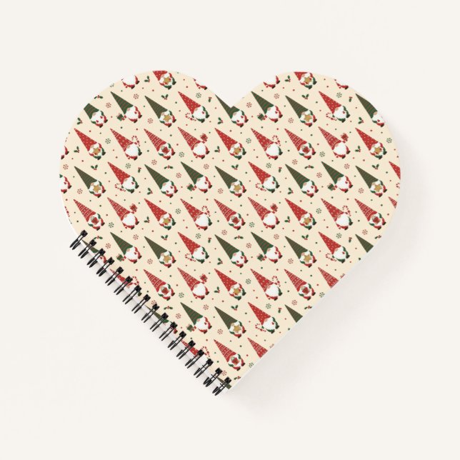 Carnet Motif de fête de gnome de Noël (Devant)