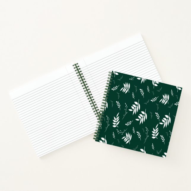 Carnet motif de feuille (Intérieur)