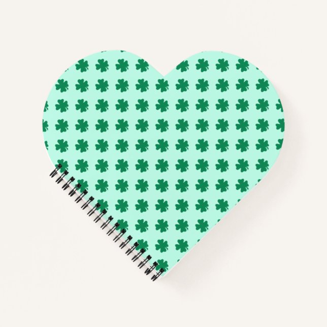Carnet Motif de feuilles de trèfle de la Saint-Patrick-54 (Devant)