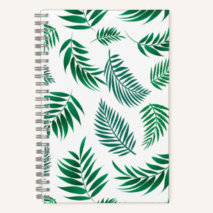 Carnet Motif de feuilles tropicales