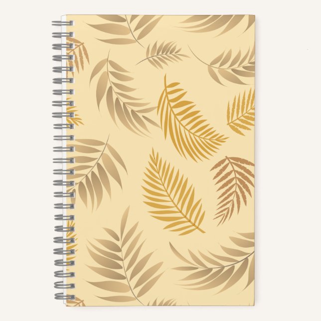 Carnet Motif de feuilles tropicales 6 (Recto)