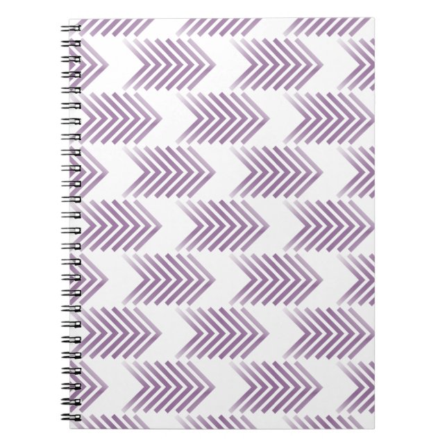 Carnet Motif de flèche Tribal Violet (Devant)