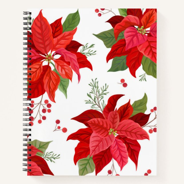 Carnet Motif de fleurs (Devant)
