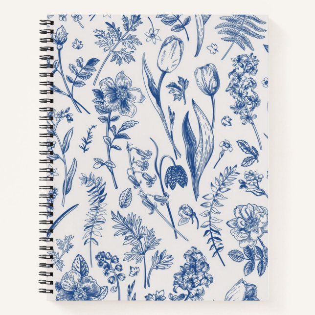 Carnet Motif de fleurs (Devant)
