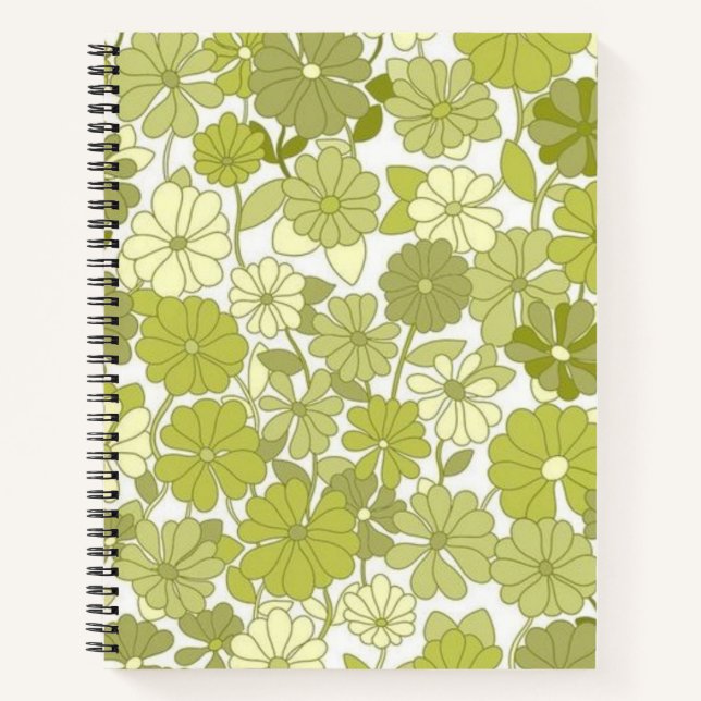 Carnet Motif de fleurs (Devant)