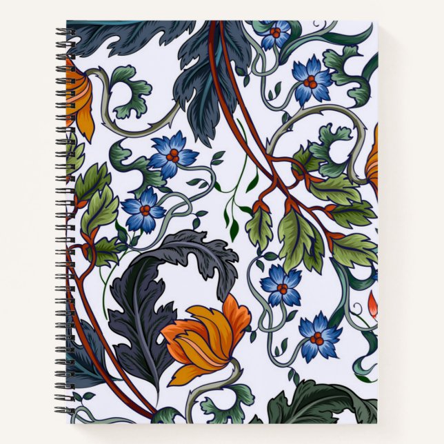 Carnet Motif de fleurs (Devant)