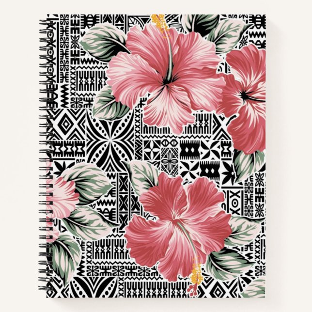 Carnet Motif de fleurs (Devant)