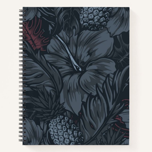 Carnet Motif de fleurs (Devant)