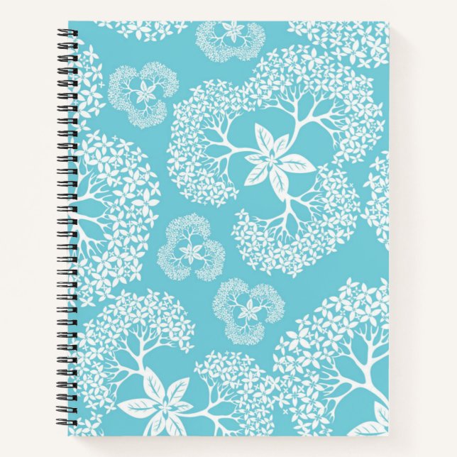 Carnet Motif de fleurs (Devant)