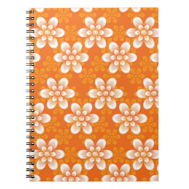 Carnet Motif de fleurs (Devant)