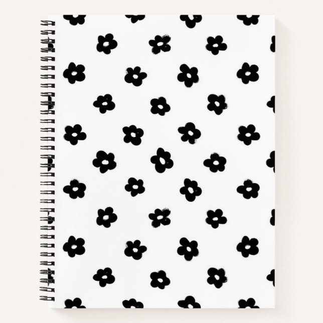 Carnet Motif de fleurs (Devant)