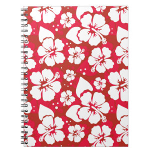 Carnet Motif de fleurs de ketmie
