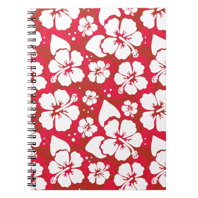 Carnet Motif de fleurs de ketmie (Devant)