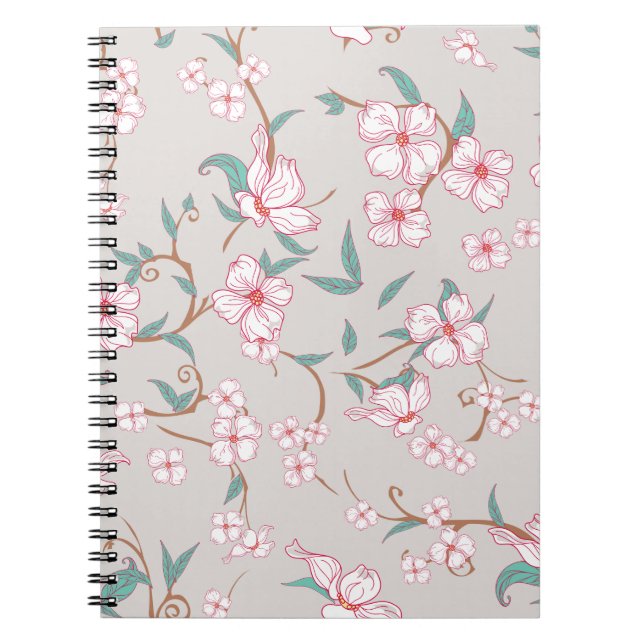 Carnet Motif de fleurs effrayantes 6 (Devant)