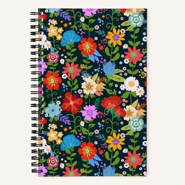 Carnet Motif de fleurs sans soudure Ditsy-13554 (Recto)