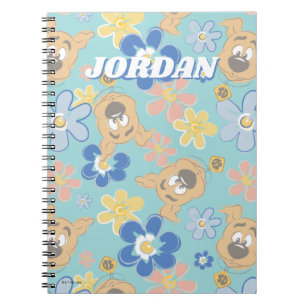 Carnet Motif de fleurs Scooby-Doo