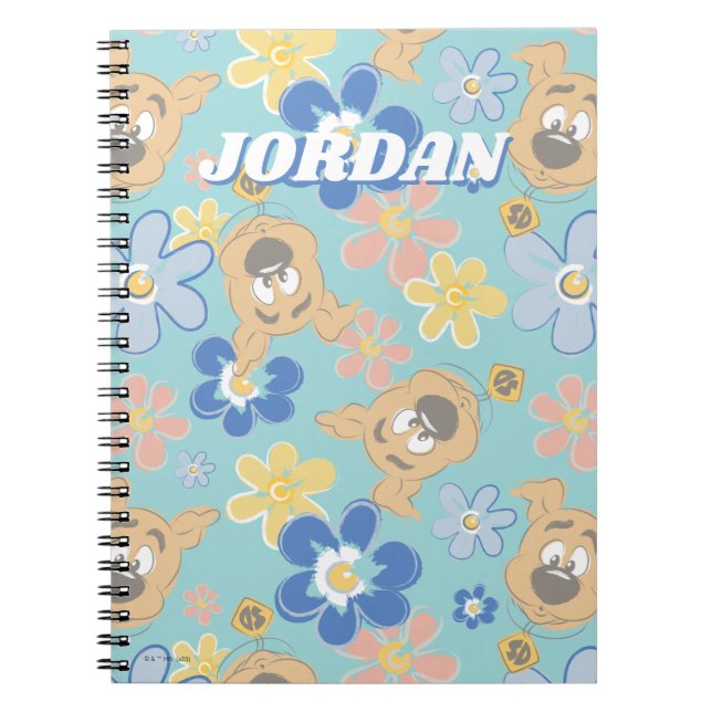 Carnet Motif de fleurs Scooby-Doo (Devant)