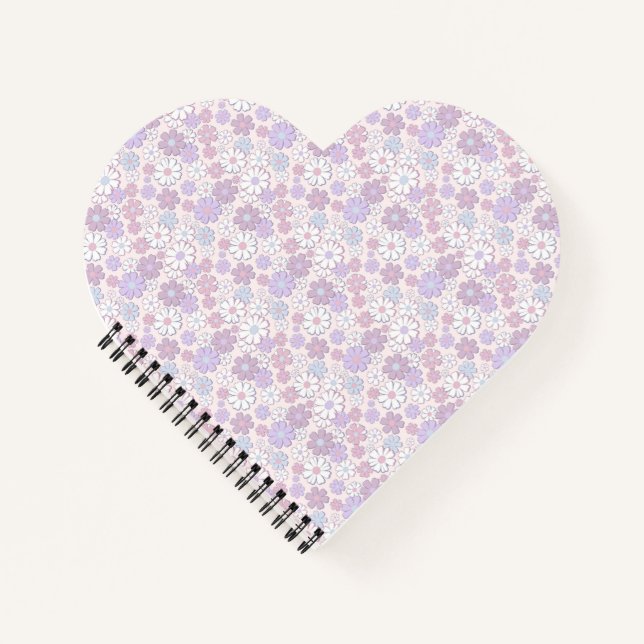 Carnet Motif de fleurs Y2K (Devant)