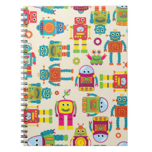 Carnet Motif de fond en mosaïque transparente avec un Rob