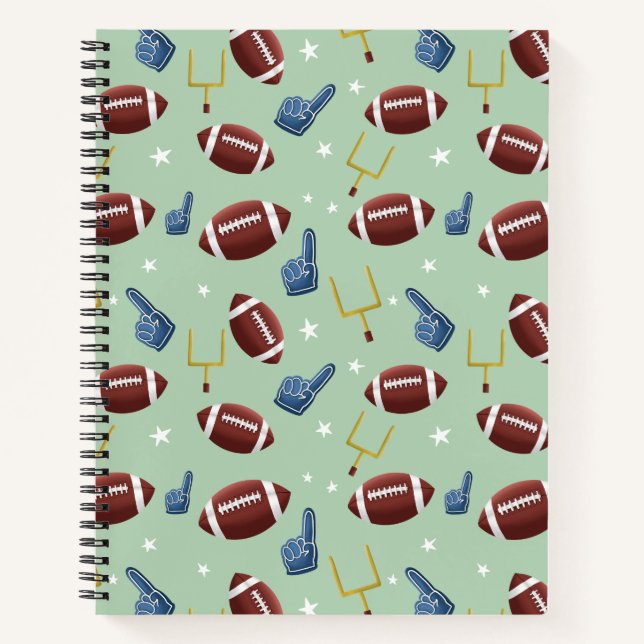 Carnet Motif de football mignon (Devant)