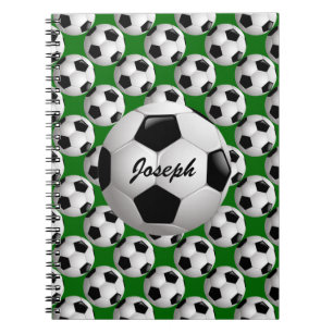 Carnet Motif de football personnalisé