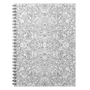 Carnet Motif de formes blanches