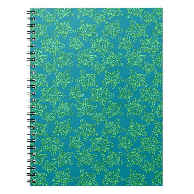 Carnet Motif de foule d'étoiles de mer (Devant)