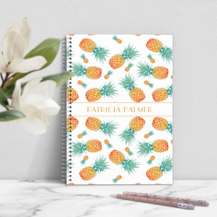 Carnet Motif de fruits d'ananas moderne