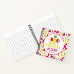 Carnet Motif de fruits tropicaux Fun Birthday Tutti Frutt<br><div class="desc">Livre d'or de fête d'anniversaire Fun Fruit avec motif de fruits tropicaux. Ajoutez le nom,  l'événement et la date. Coordonne avec d'autres fournitures de fête sur le thème des fruits tropicaux.</div>