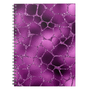 Carnet Motif de girafes de Parties scintillant de glam Om