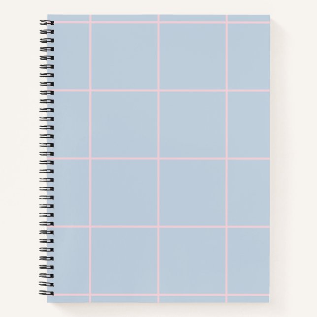 Carnet Motif de grille de contrôle de couleur minimale (Devant)