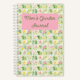 Carnet Motif de grille florale à l'aquarelle