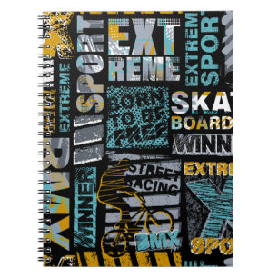 Carnet motif de grunge sans soudure Abstrait. Mode de sty