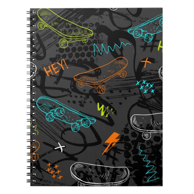 Carnet motif de grunge sans soudure Abstrait. Mode de sty (Devant)