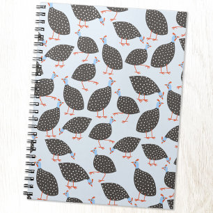Carnet Motif de Guinée Fowl