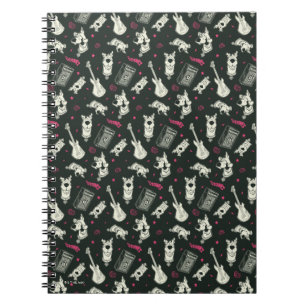 Carnet Motif de guitare et d'ampli punk Scooby-Doo