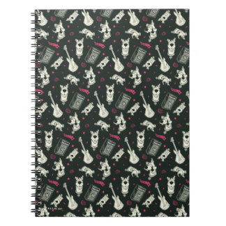 Carnet Motif de guitare et d'ampli punk Scooby-Doo