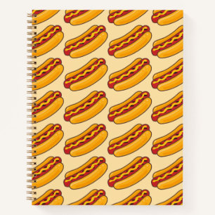 Carnet Motif de hot-dog grillé