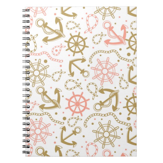 Carnet Motif de la Ancre d'or (Devant)