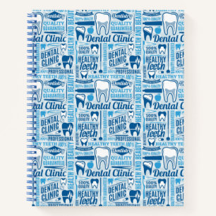 Carnet Motif de la clinique dentaire bleue