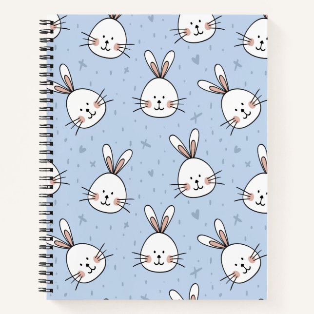 Carnet Motif de lapin adorable (Devant)