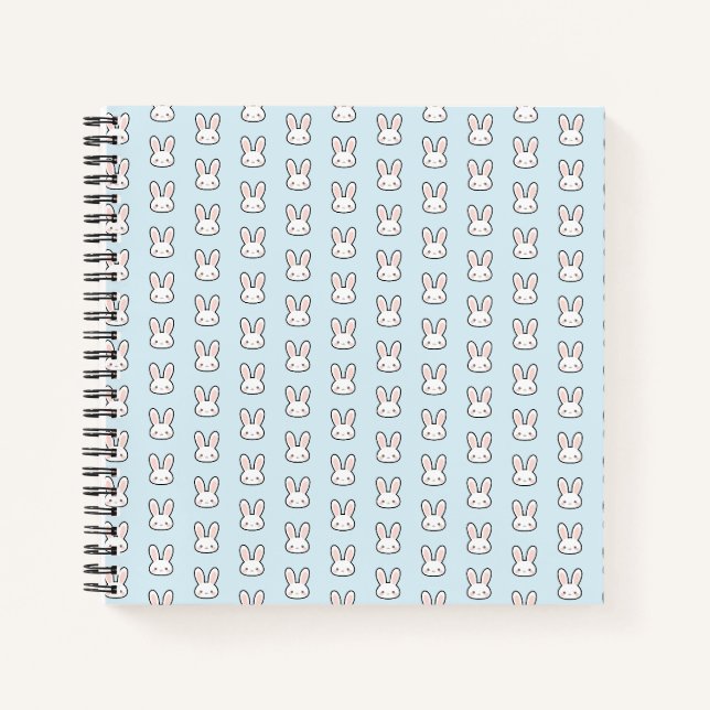 Carnet Motif de lapin visage de lapin mignon (Devant)