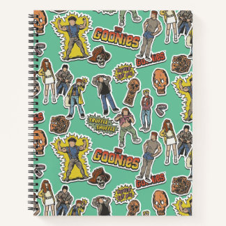Carnet Motif de l'autocollant rétro Goonies