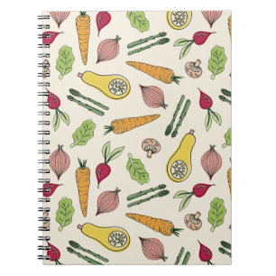Carnet Motif de légumes