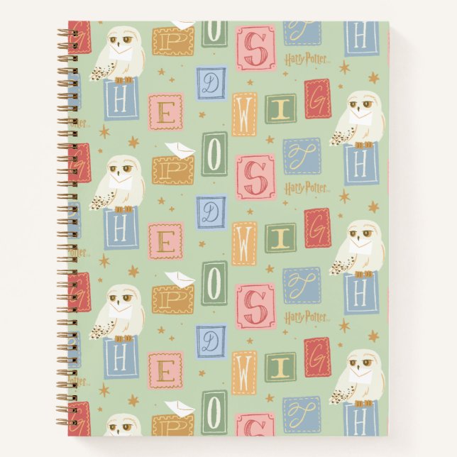Carnet Motif de lettre bloc Hedwig Post (Devant)
