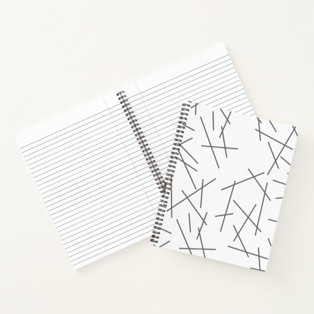 Carnet Motif de ligne graphique moderne, simple et désord (Intérieur)