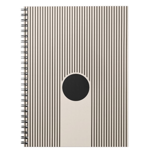 Carnet Motif de lignes d'éclipse (Devant)