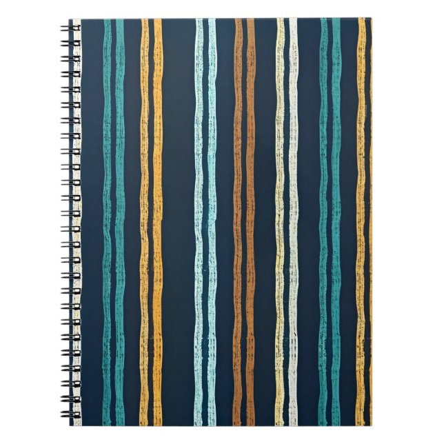 Carnet Motif de lignes verticales abstraites (Devant)