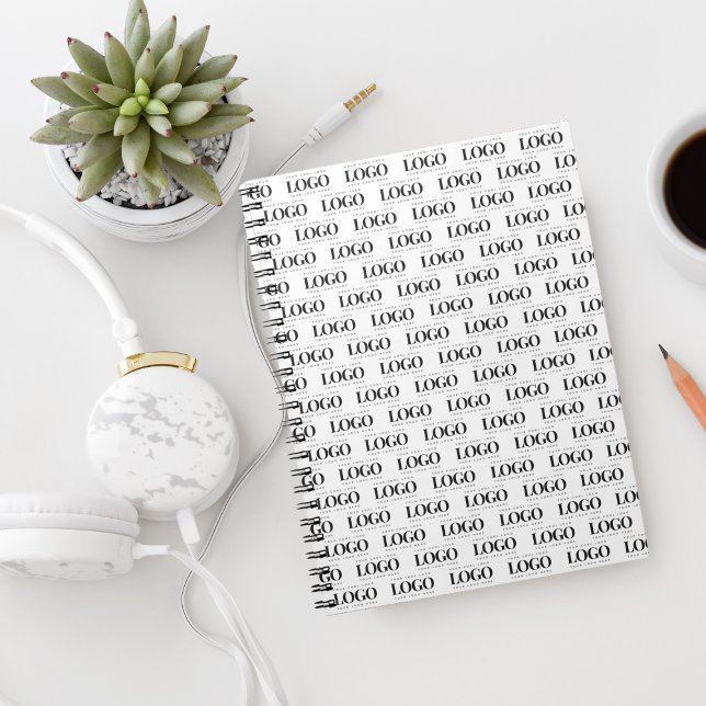 Carnet Motif de logo Entreprise Rectangle personnalisé (Créateur téléchargé)