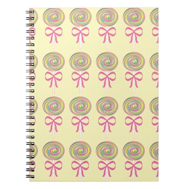 Carnet Motif de lollipops colorés (Devant)